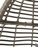 Elegant Teardrop Rattan Hanging Chair With Plush Cushions