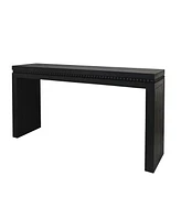 Convenience Concepts Wood Console Table/Desk with Real Wood Beads Decoration