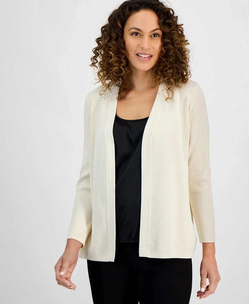 Ak Anne Klein Petite Newport Kissing Front Cardigan