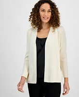 Ak Anne Klein Petite Newport Kissing Front Cardigan