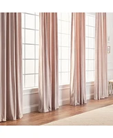 Chanasya Premium Solid Velvet Curtains - Classy and Drapes for Living Room or Bedroom 52" x 84" Off White, 2 Panels