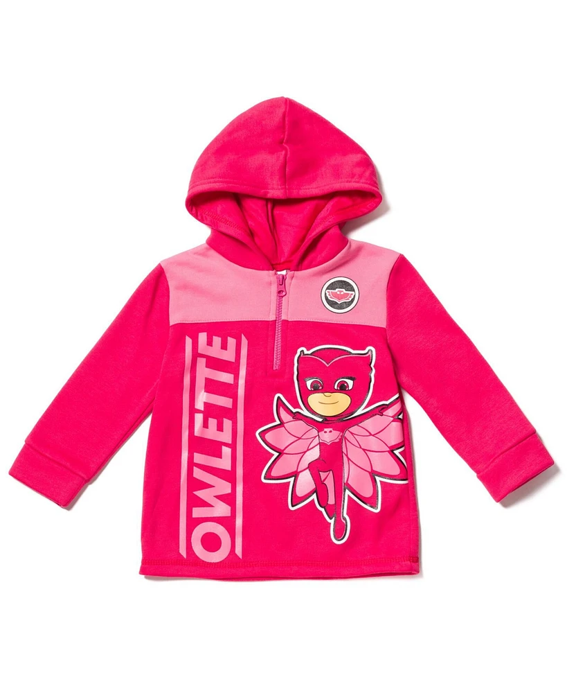 Pj Masks Girls Fleece Half Zip Hoodie