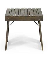 Foldable Acacia Wood Side Table: Durable, Stylish, Space-Saving
