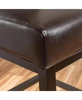 28-Inch Pu Leather Swivel Counter Stool