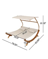 San Juan Sunbed W/ Adjustable Canopy