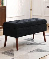 Streamdale Furniture Storage Bench with Storage Bench for Bedroom End of Bed Bench Foot of Bed Bench Entryway Bench Storage Ottoman Bench 43.7" W x 18