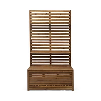 Sylmar Storage Bench With Rack: Entryway Organization And Style