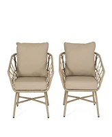 Cozy Boho Bruce Club Chair Set (Set Of 2)