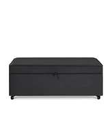Modern Large Comfort Sofa Ottoman with Storage, Modular Sectional Storage Ottoman With Wheels For Living Room, Lounge Ottoman, Couch Storage Ottoman,