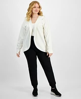 Id Ideology Plus Hooded Comfort Flow Cardigan, Created for Macy's