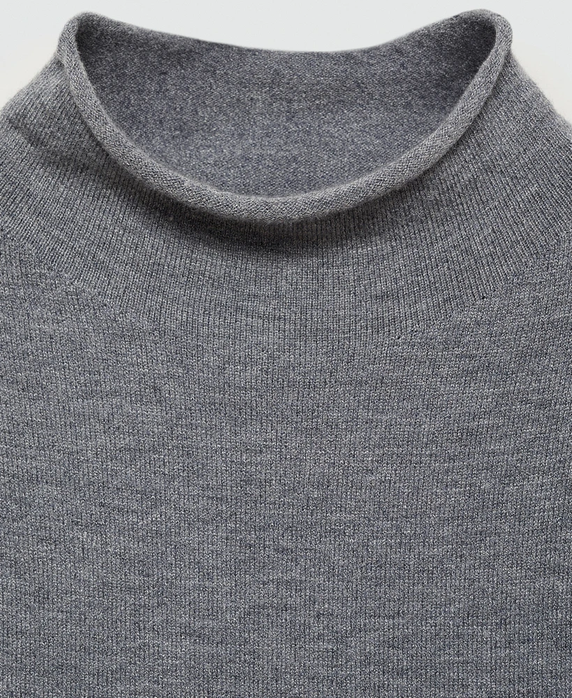 Mango Women's High Collar Sweater