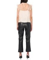 Vince Camuto Women's Sheer-Overlay Sleeveless Top