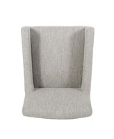 Set Of 2 Upholstered 26 Inch Counter Stool - Light Gray/Gray