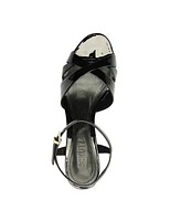 Schutz Women's Keefa Mid-Block Heel Sandals