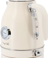 MegaChef 1.7 Liter Electric Tea Kettle and Slice Toaster