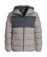 Lands' End Men's Wide Channel 600 Down Puffer Hooded Jacket