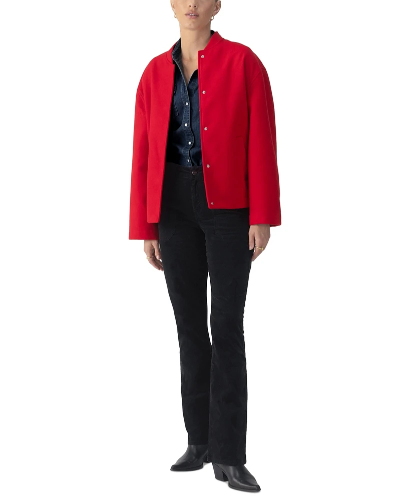 Sanctuary Women's Modern Snap-Front Bomber Jacket