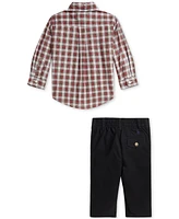 Polo Ralph Lauren Baby Boys Plaid Shirt & Pants, 2 Piece Set