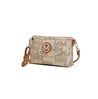 Mkf Collection Ishani Five Compartments M Signature Crossbody Bag by Mia K