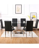 Simplie Fun Table and chair set, modern dining table