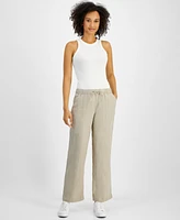 Charter Club Women's 100% Linen Drawstring Pants, Created for Macy's