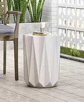 Geometric Star Concrete Side Table: Lightweight, Durable, And Eye-Catching