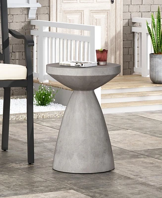 Streamdale Furniture Sleek And Durable Concrete End Table For Effortless Outdoor Style