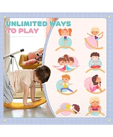 Streamdale Furniture Kids 32" Balance Board, Wobble Board for Kids / Toddlers, Curvy Rocker Board, Preschool Learning Montessori Waldorf Toy for Ages