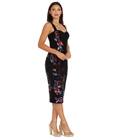 Dress the Population Women's Nicole Sweetheart-Neck Sequined