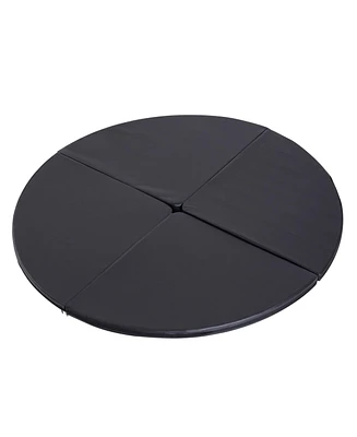 Pole Dance Mat, 2"T x 5'W Folding Pole Dance Mat for Home, Lightweight and Foldable, Black