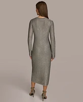 Donna Karan New York Women's Sequined Sweater Dress