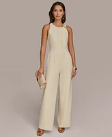 Donna Karan New York Women's Hardware-Trim Straight-Leg Jumpsuit