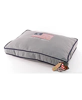 Details Orthopedic Pet Pillow Bed God Bless America Dog Crate Beds Foam Cushion with Removable and Washable Cover