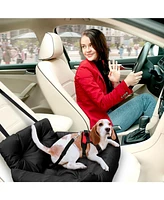 Co-Pilot Dog Beds for Cars, Booster Safety Car Seats for Small Dogs, Travel Pet Bed