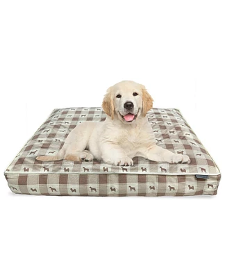 Paw & Decor Paws and Decor Orthopedic Dog Bed, Pet Bed to Support Dogs Joint Health, Paws and Dots Pattern