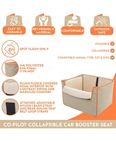 Co-Pilot Pet Car Seat, Collapsible and Foldable Booster Car Seats for Small Dogs