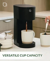 Willow Kitchen Compact Single Serve Coffee Maker - Compatible with K-Cup Pods Ground