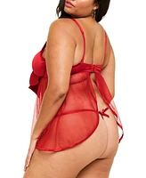 Adore Me Plus Bessima Babydoll & G-String Set Lingerie