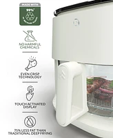 Willow Kitchen 5QT Digital Glass Air Fryer - Self-Cleaning, Digital Touch Screen, Healthier Frying, Watch Your Food Cook