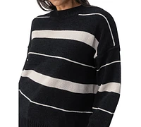 Sanctuary Women's Modern Striped Dropped-Shoulder Sweater