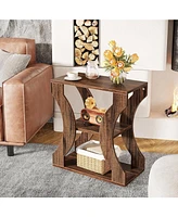 Tribesigns 24" Farmhouse End Table Set of 2, 3