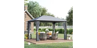 Slickblue Patio Gazebo for Outdoor Shade and Relaxation - Perfect for Backyard and Garden Spaces