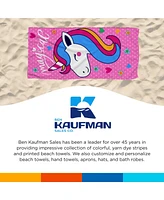 Ben Kaufman Printed Beach Towel Set - Oversized for Kids Quick-Dry & Soft Cotton with Design Luxury Swimming