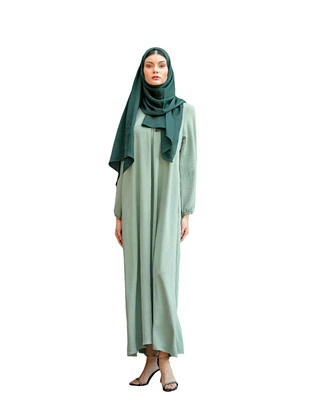 Urban Modesty Women's Mint Sheath Abaya Maxi Dress