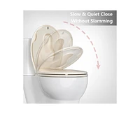 gaomon Toilet Seat Round, Toilet Seat with Toddler Seat Built in, Potty Training Toilet Seat Round Fits Both Adult and Child, with Soft Close, Easy In