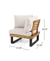 Sebastian Corner Chair And Coffee Table Set: Comfort And Style For Your Living Space