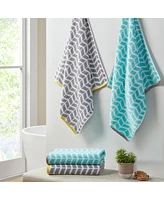 Simplie Fun Cotton Jacquard Bath Towel 6 Piece Set