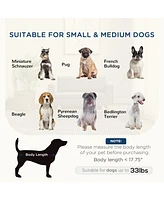 Streamdale Furniture Raised Dog Sofa, Elevated Pet Sofa for Small and Medium Dogs with Removable Seat and Back Cushions, Anti-Slip Pads, Gray