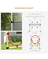 Simplie Fun 3 Piece Dog Agility Training Equipment Set, Dog Obstacle Course with Adjustable Height Jumping Ring and Hurdle, Spray Water Tube, Carry Ba