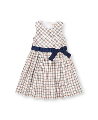 Hope & Henry Toddler Girls Organic Sleeveless Stretch Poplin Sash Dress